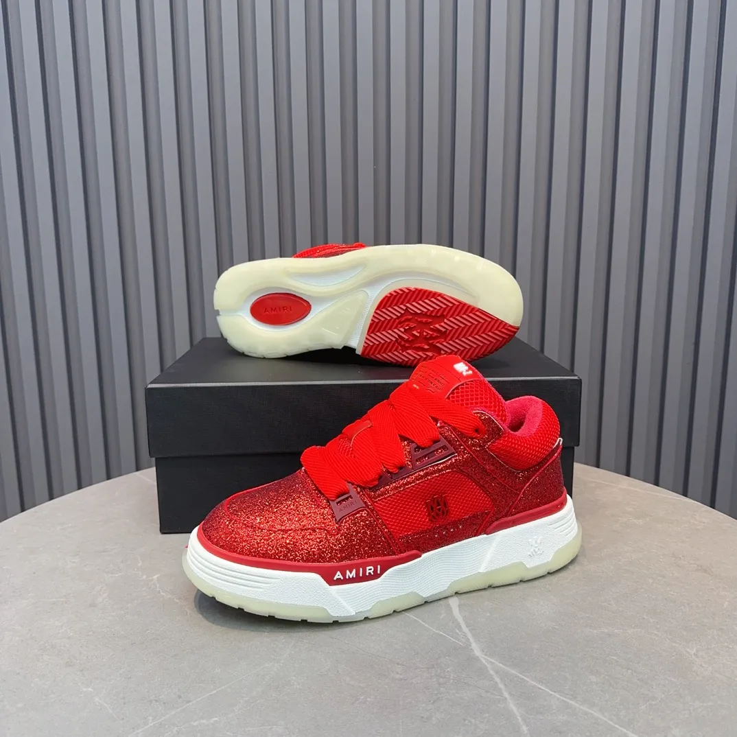 Men's shoes 💰660💰 AMIRI AMIRI trendy brand hot sale 🔥 Available all year round, couples 💑 Official website synchronization Imported fabrics 1⃣️ vs 1⃣️ replica, original factory special original sole, 35-45 (45. non-refundable)